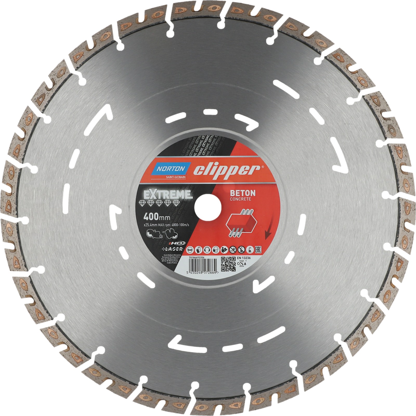Disque diamant 400x25,4 mm EXTREME BETON NORTON - 70184693354