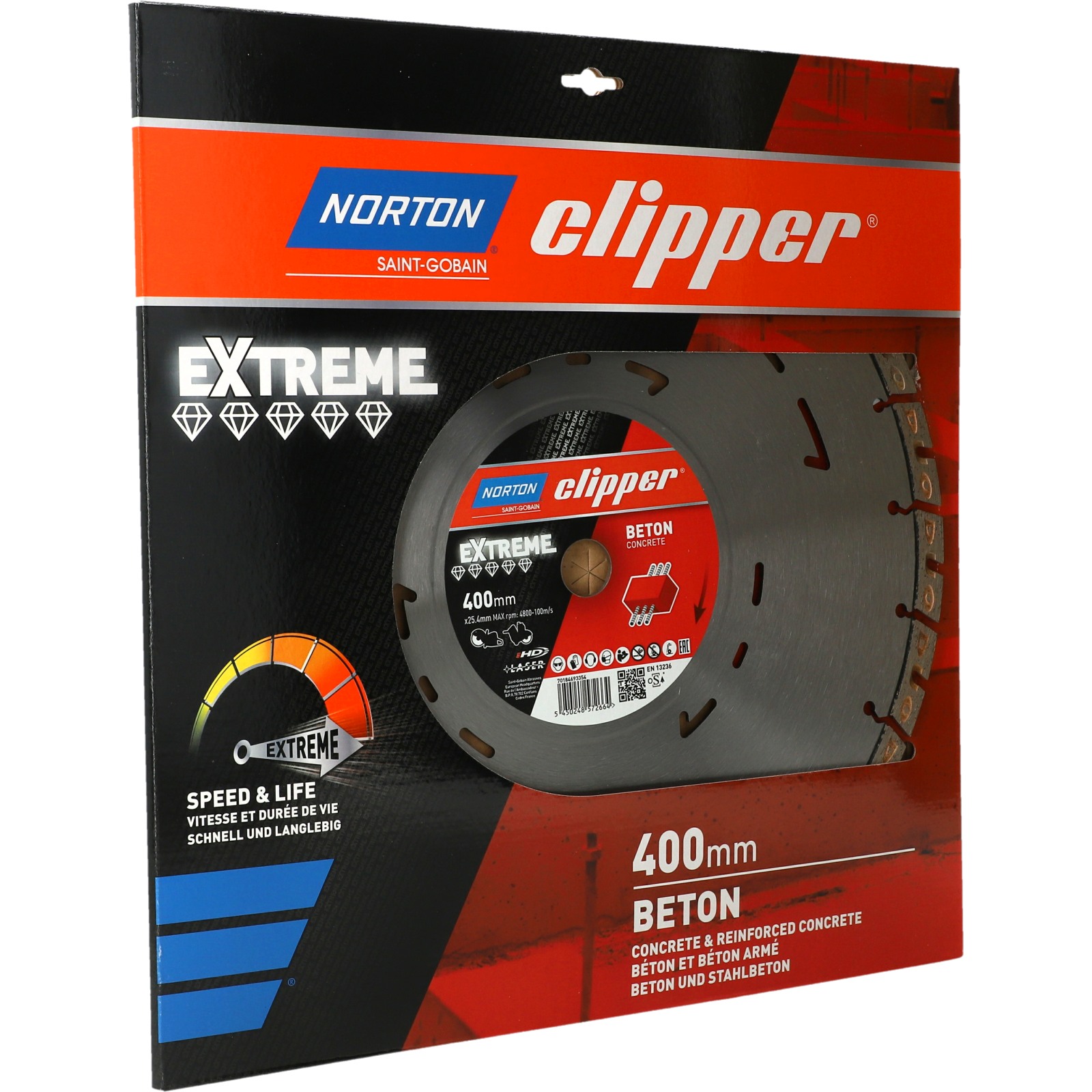 Disque diamant 400x25,4 mm EXTREME BETON NORTON - 70184693354
