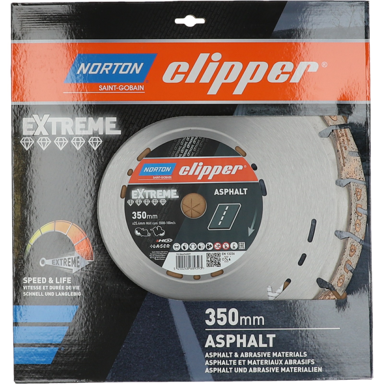 Disques diamant Clipper-EXTREME ASPHALT-350-15x3.2 NORTON - 70184694537