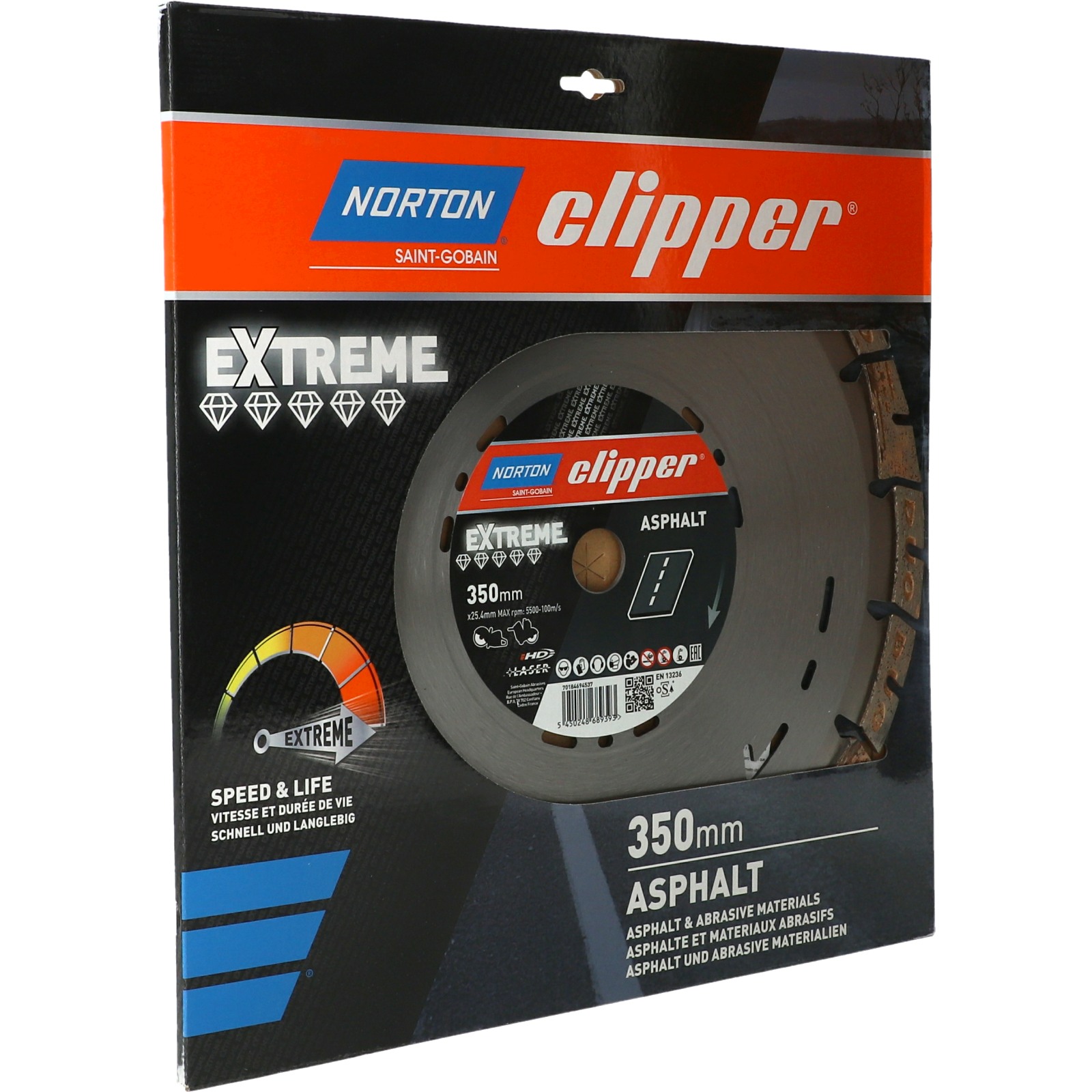 Disques diamant Clipper-EXTREME ASPHALT-350-15x3.2 NORTON - 70184694537