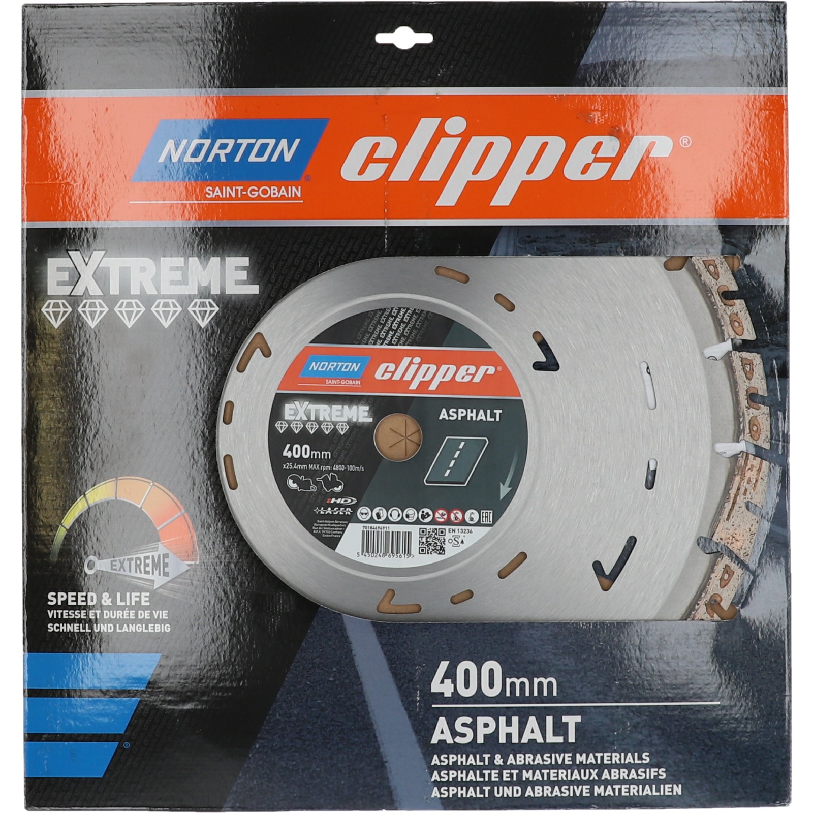 Disques diamant Clipper-EXTREME ASPHALT-400-15x3.2 NORTON - 70184694911