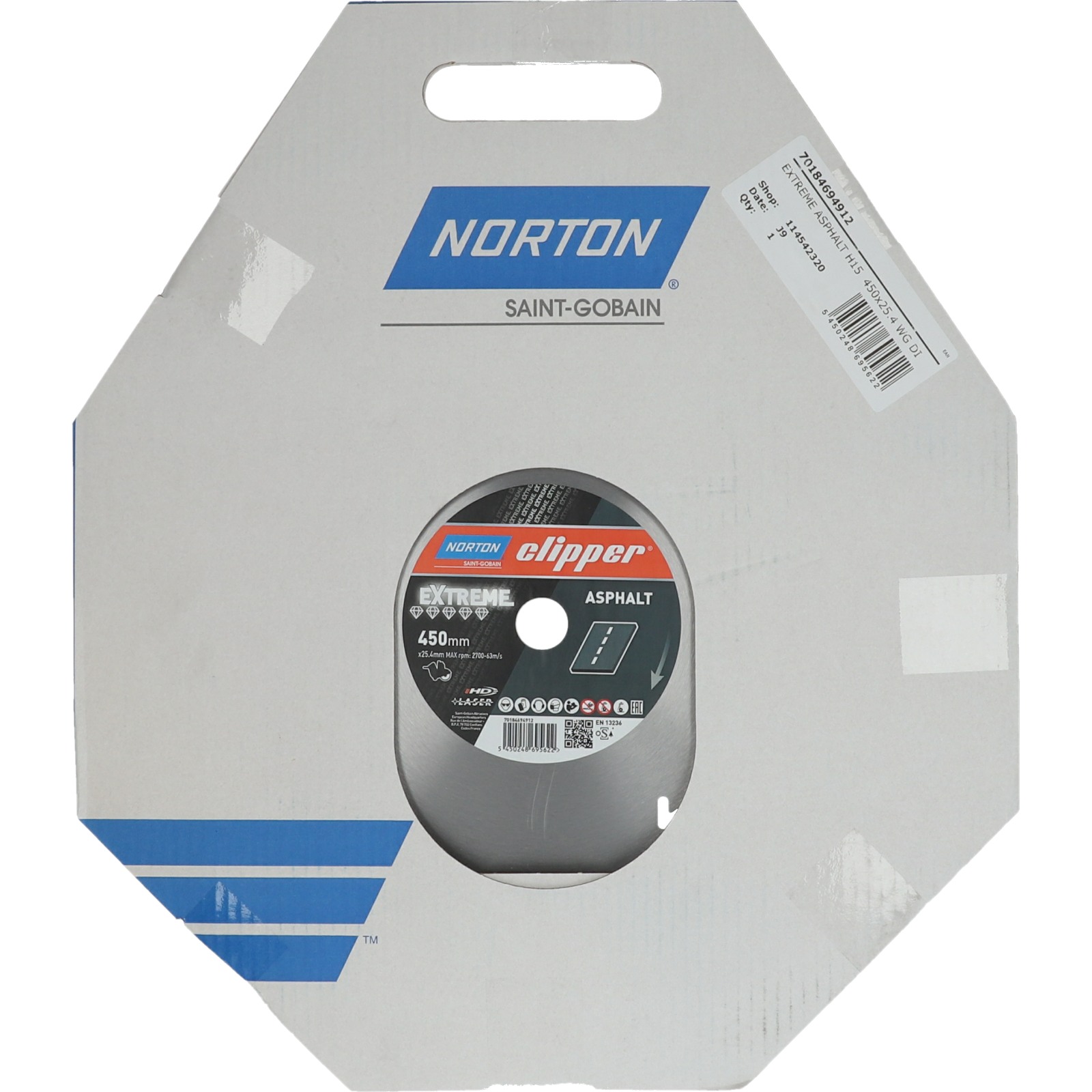 Disques diamant Clipper-EXTREME ASPHALT-450-15x3.2 NORTON - 70184694912