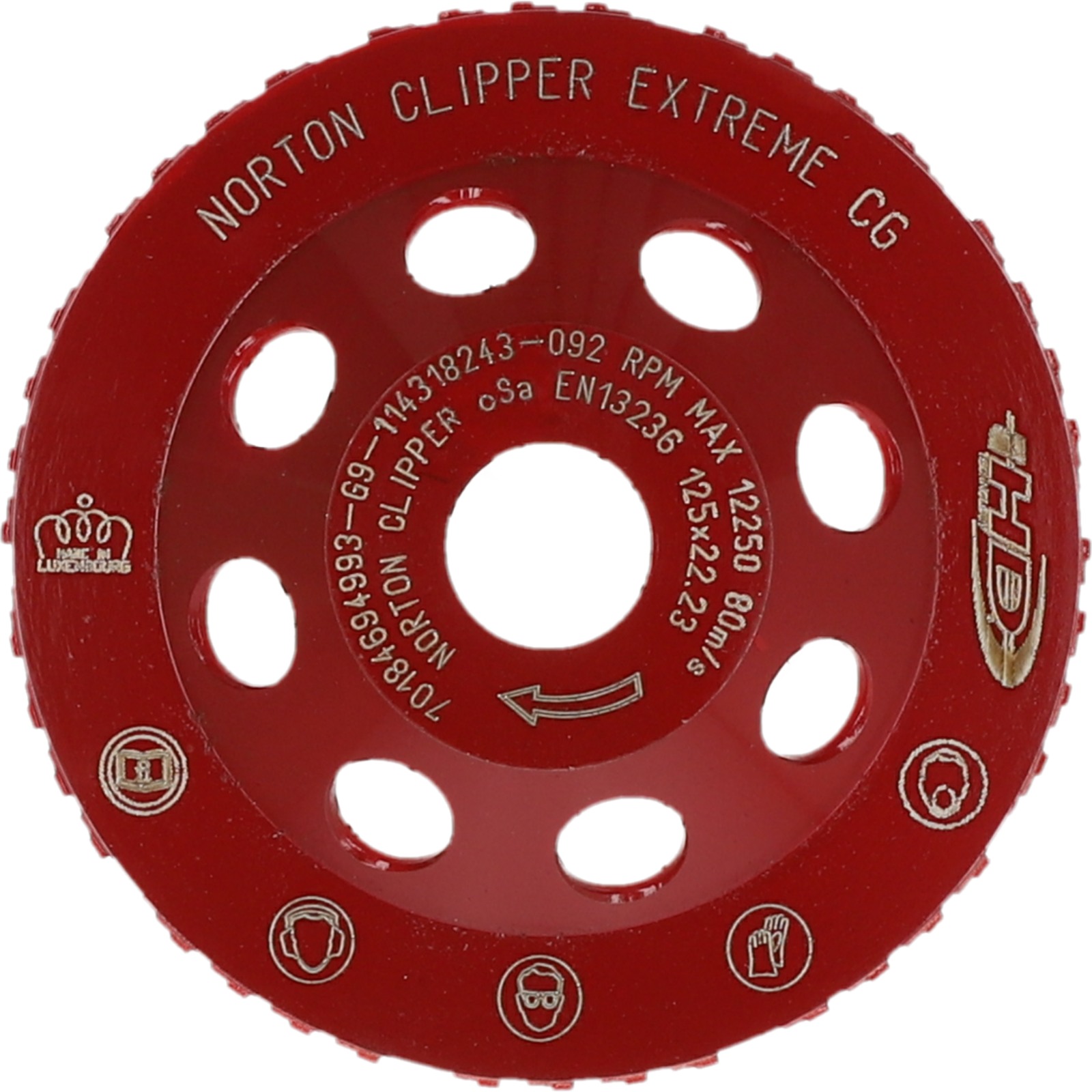 Plateau surfaçage 125x22,23 mm NORTON - EXTREME CG COMFORT 70184694993