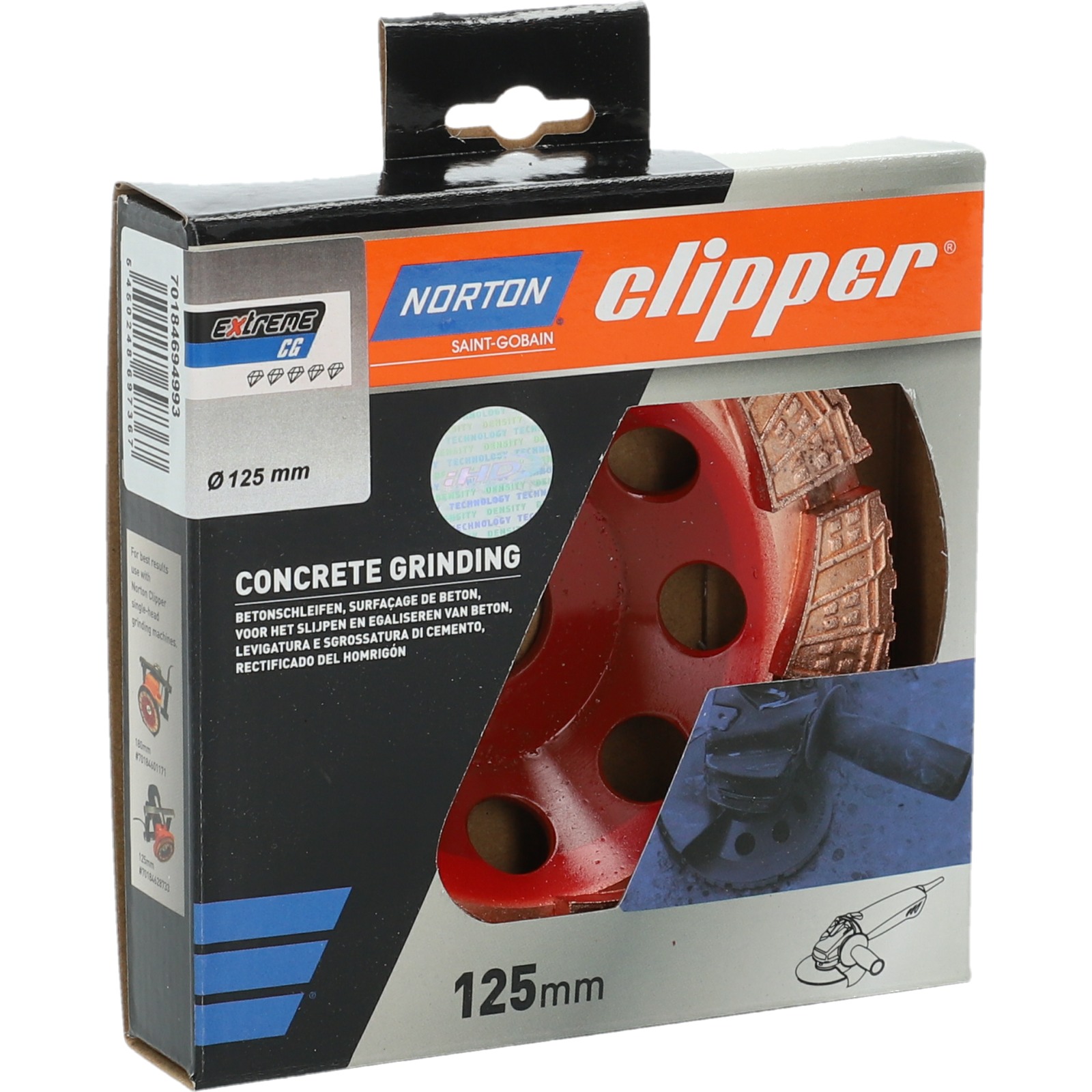 Plateau surfaçage 125x22,23 mm NORTON - EXTREME CG COMFORT 70184694993