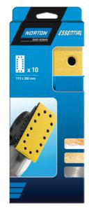 10 PATINS 10 TROUS VELCRO 115X230MM GR60 - NORTON CLIPPER - 77696089217