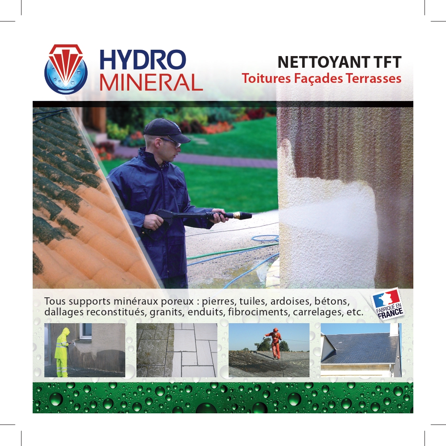 Bidon nettoyant Toitures, terrasses et façades NTFT 20 L HYDRO MINERAL - NTFT20
