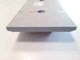 Contre lame de godet centrale reversible 3 trous en 1 1/4