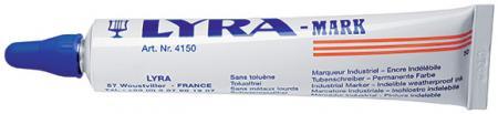 Marqueur à bille LYRA indélébile boite de 10 MARK bleu - OMYACOLOR -4150051