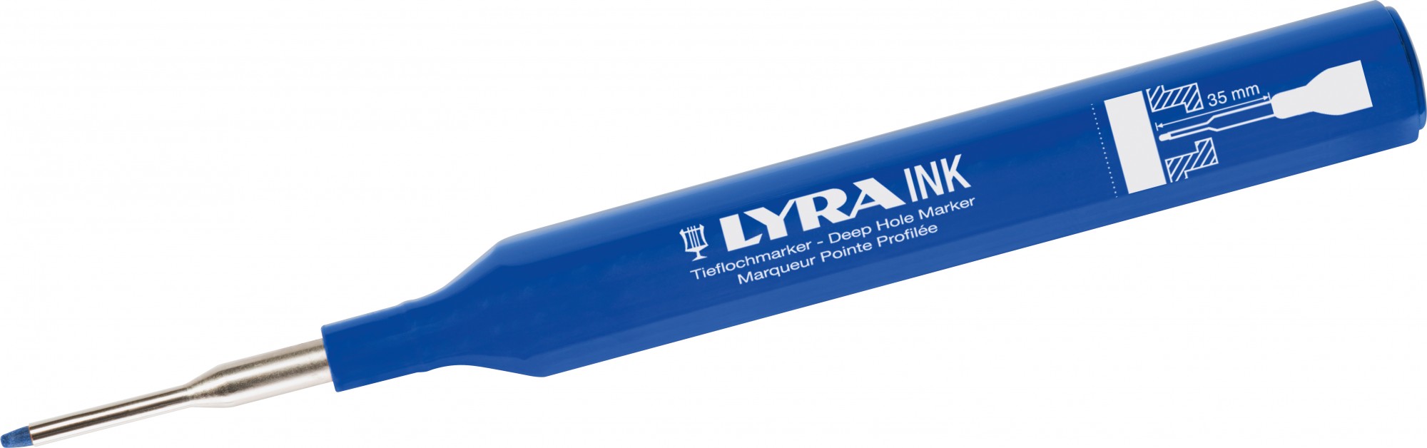 MARQUEUR À POINTE LYRA PROFILÉE BLEU INK EN ÉTUI DE 10 - 4480051