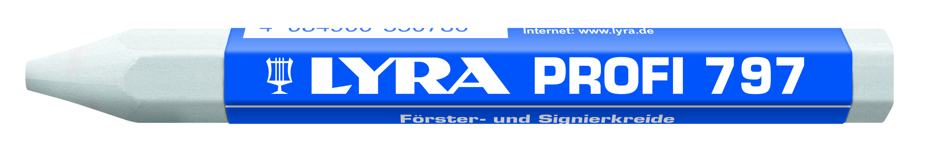 CRAIE DE MARQUAGE LYRA FORESTIÉRE BLANCHE À L'HUILE EN BOÎTE DE 12 - QUALITÉ PRO 797 - 4870001