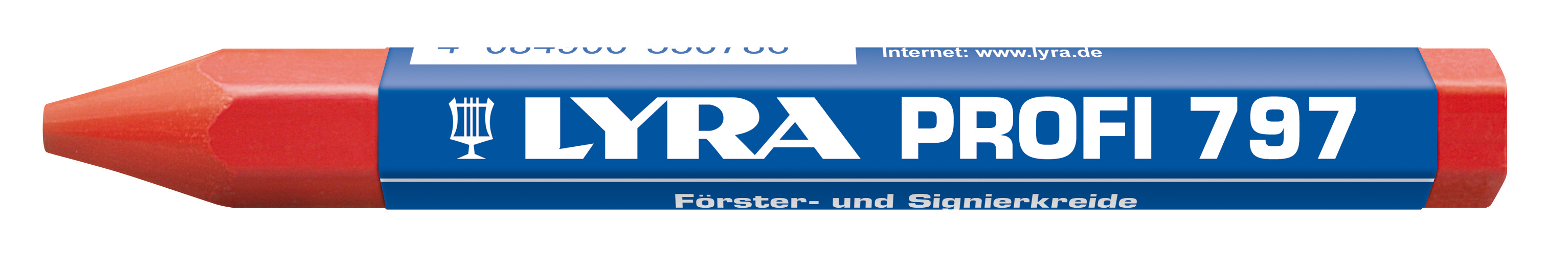 CRAIE DE MARQUAGE LYRA FORESTIÉRE ROUGE À L'HUILE EN BOÎTE DE 12 - QUALITÉ PRO 797 - 4870017