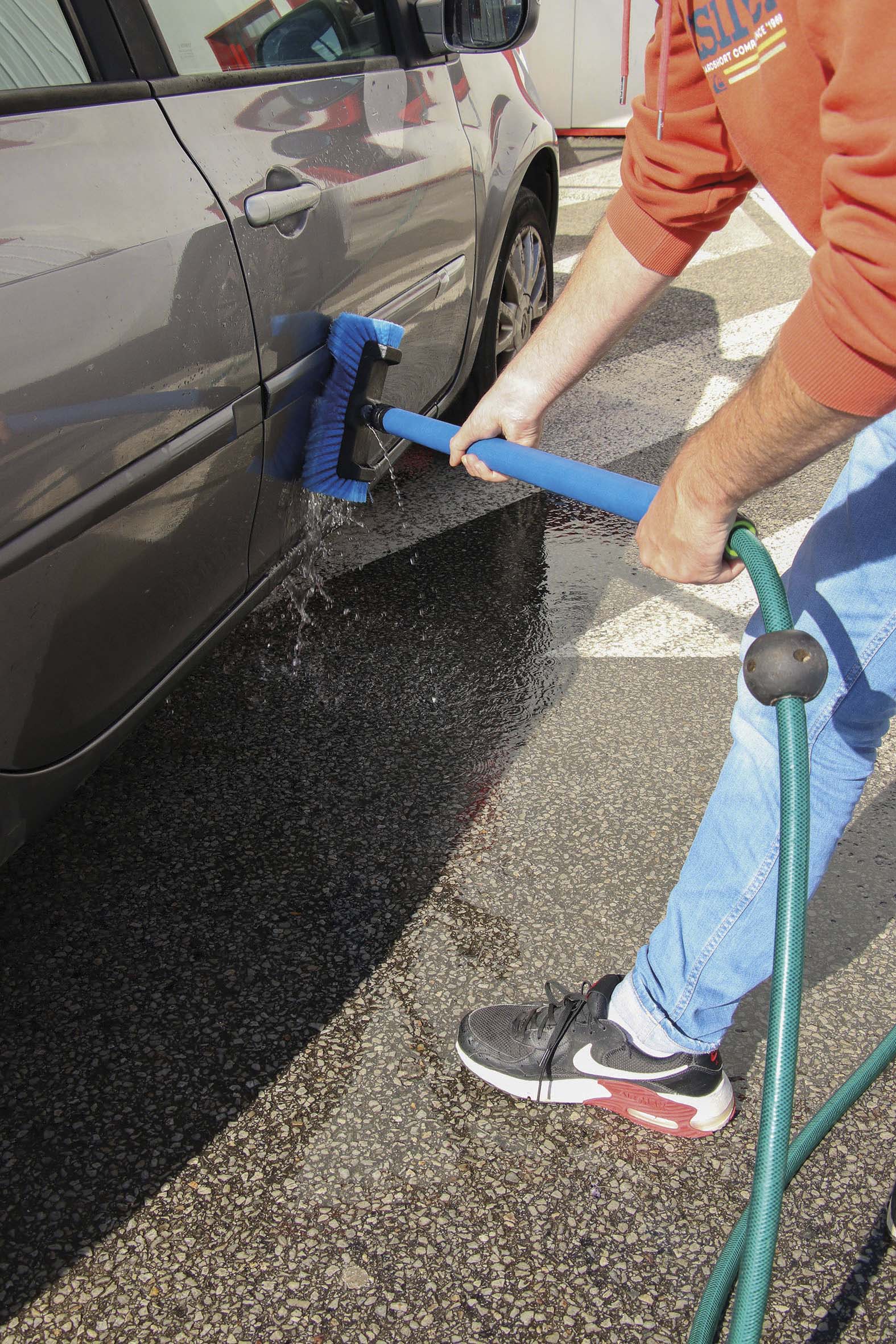 Manche télescopique alu avec passage d'eau 2x900mm - 7316