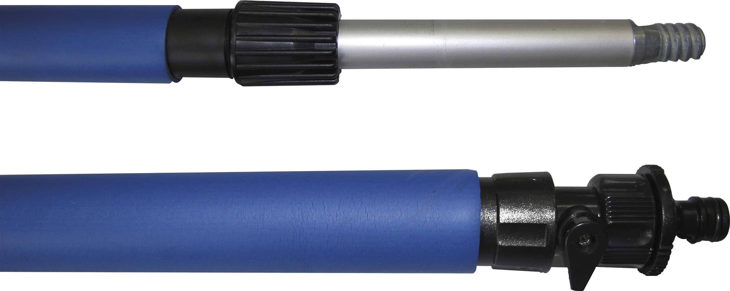 Manche télescopique alu avec passage d'eau 2x900mm - 7316