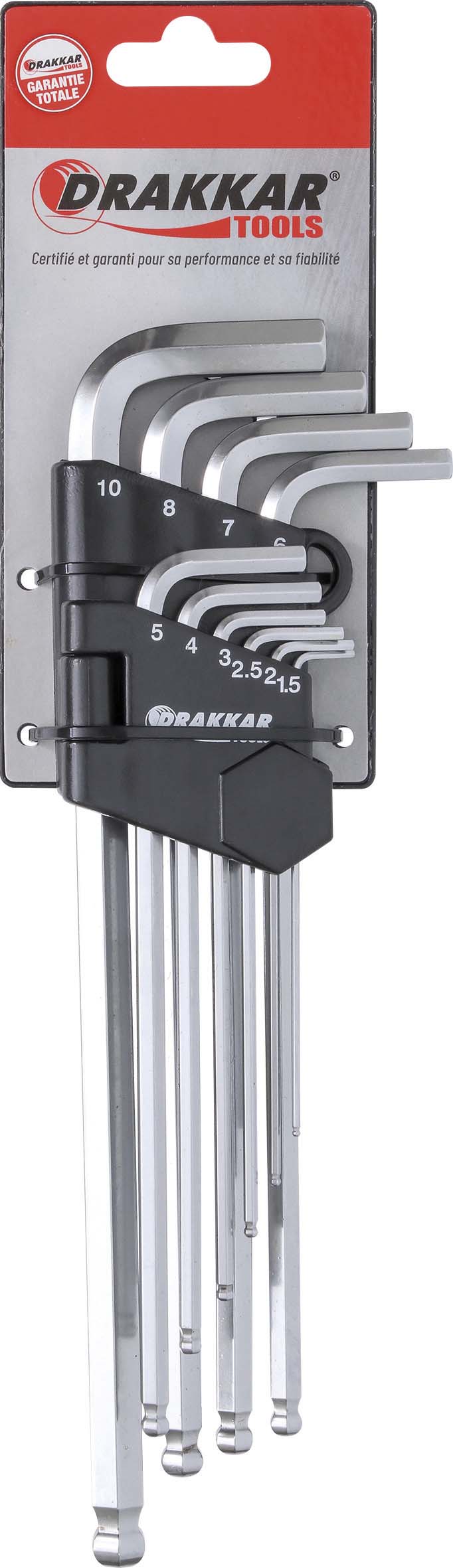 10 cles hex spher extra long.1.5 DRAKKAR TOOLS - 10707