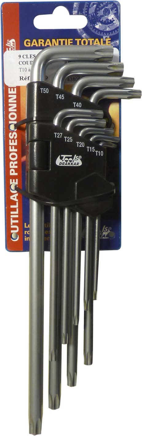 Etui 9 cles tx 10 DRAKKAR TOOLS - 10719
