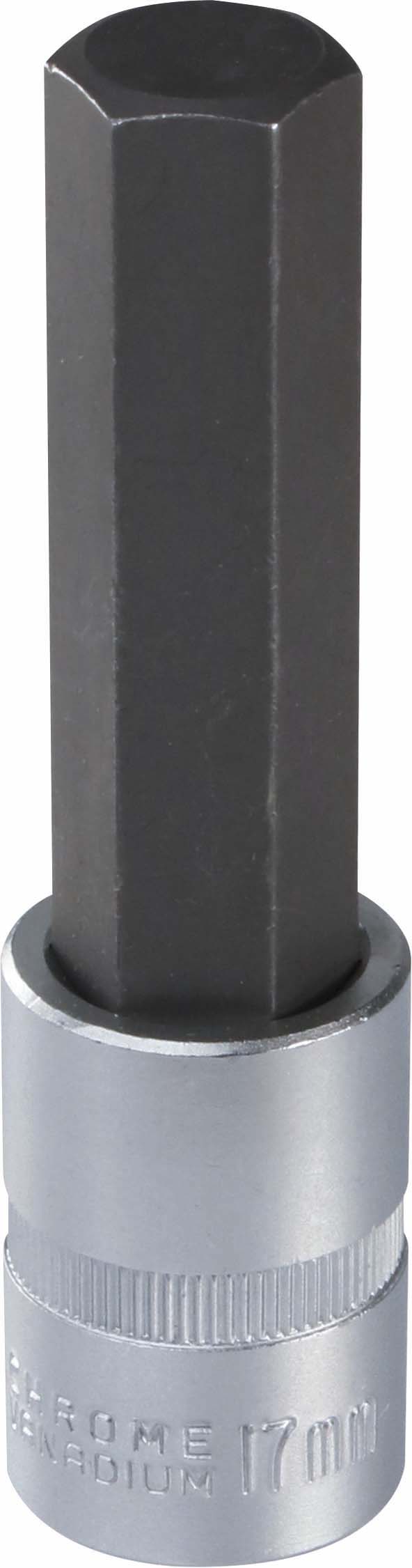 Douille 100mm embout hexagonal 6 pans 1/2' taille 17mm dt DRAKKAR TOOLS - 11137