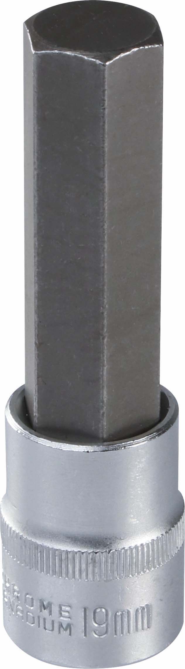 Douille 100mm embout hexagonal 6 pans 1/2' taille 19mm dt DRAKKAR TOOLS - 11138