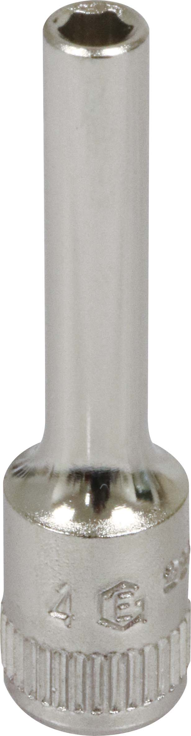 Douille longue 1/4 l50mm taille 4 dt /carte DRAKKAR TOOLS - 11822