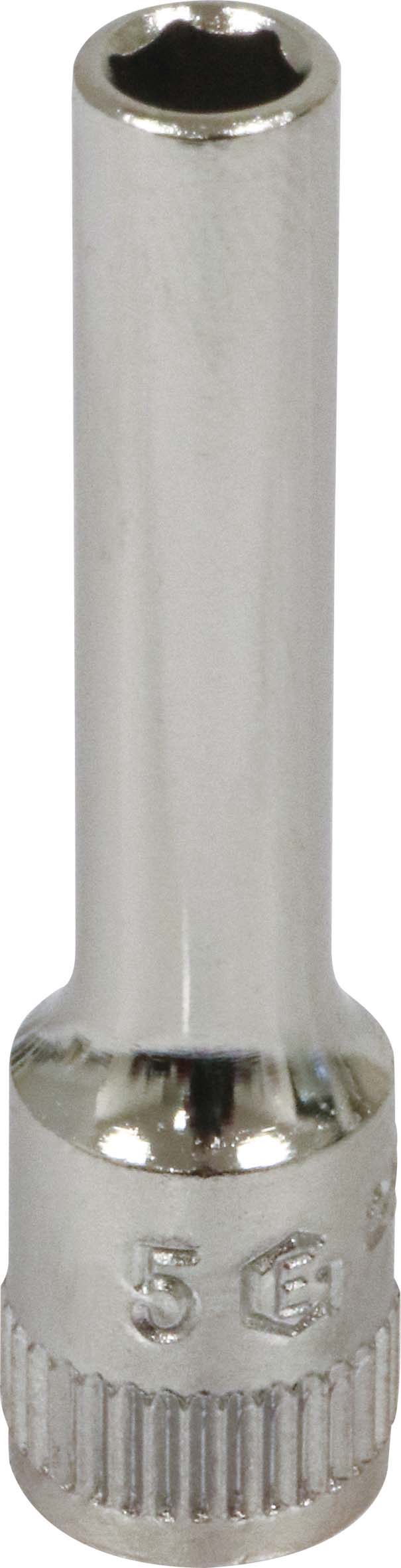 Douille longue 1/4 l50mm taille 5 dt /carte DRAKKAR TOOLS - 11824