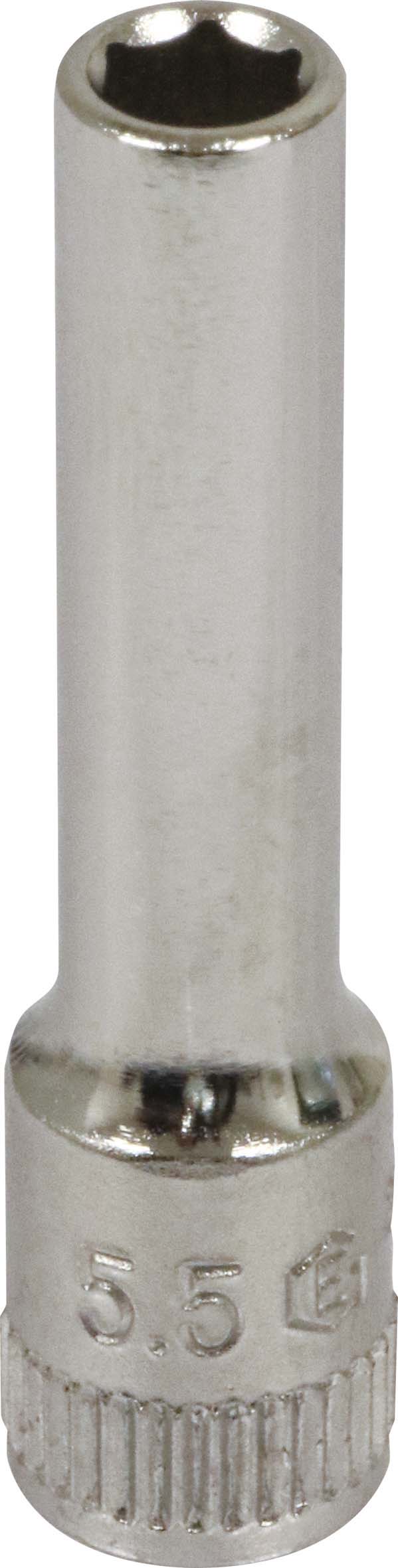 Douille longue 1/4 l50mm taille 5.5 dt /carte DRAKKAR TOOLS - 11826