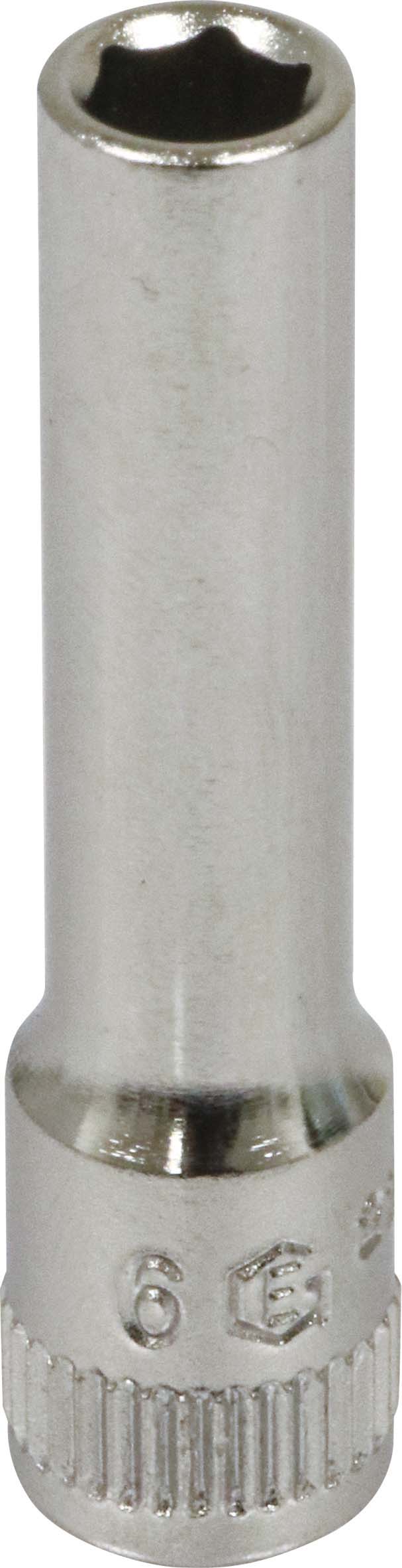 Douille longue 1/4 l50mm taille 6 dt /carte DRAKKAR TOOLS - 11828