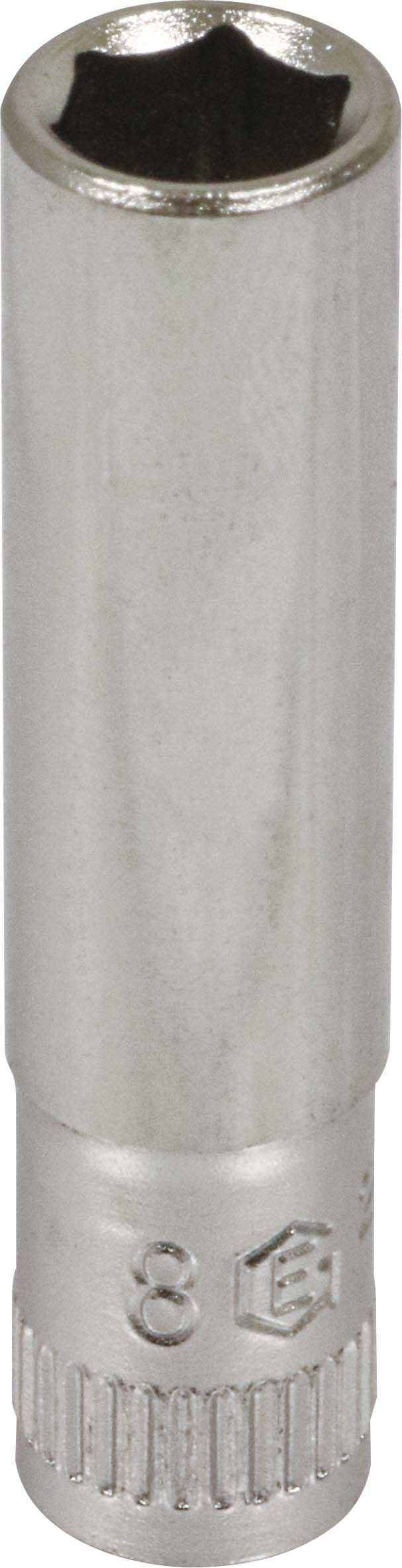 Douille longue 1/4 l50mm taille 8 dt /carte DRAKKAR TOOLS - 11834