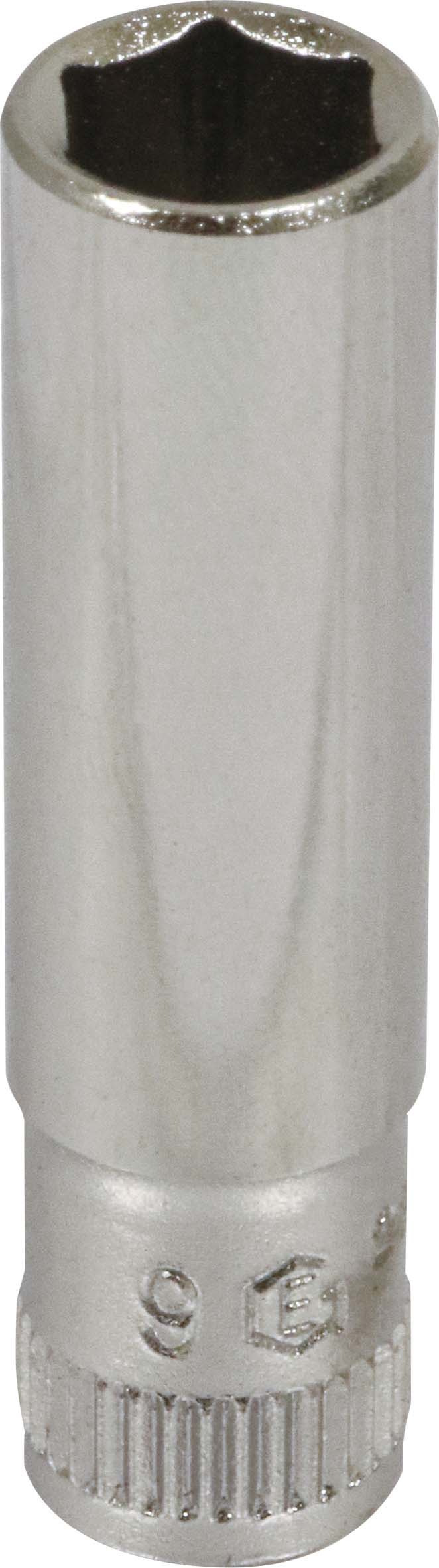 Douille longue 1/4 l50mm taille 9 dt /carte DRAKKAR TOOLS - 11836