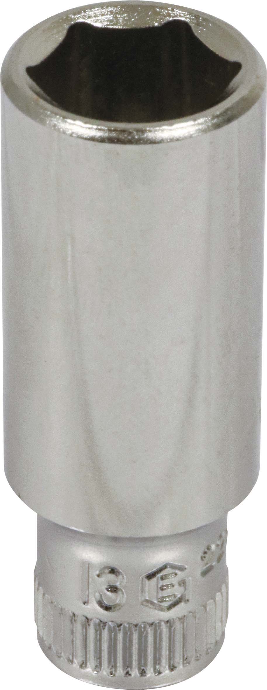 Douille longue 1/4 l50mm taille 13 dt /carte DRAKKAR TOOLS - 11846