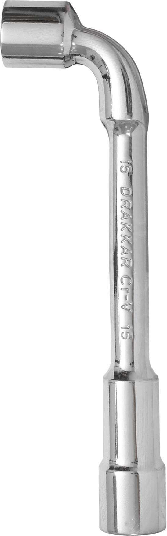 Cle pipe cv 15mm debouchee 6x6p/carte dt DRAKKAR TOOLS - 12221