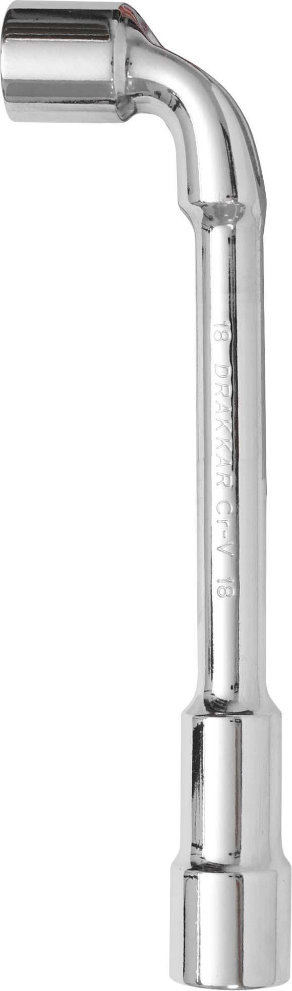 Cle pipe cv 18mm debouchee 6x6p/carte dt DRAKKAR TOOLS - 12227