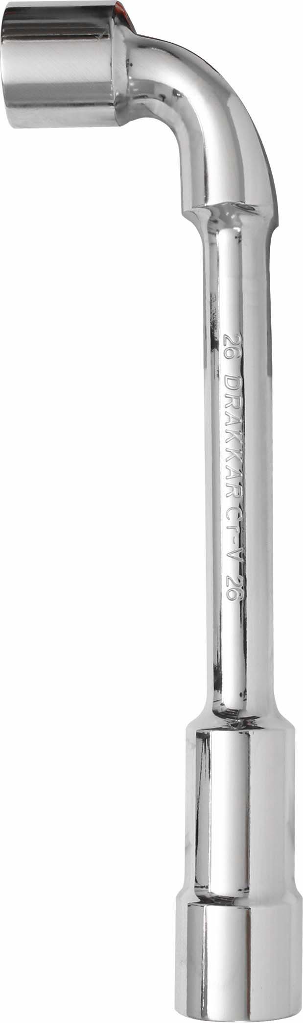 Cle pipe cv 26mm debouchee 6x6p/carte dt DRAKKAR TOOLS - 12243