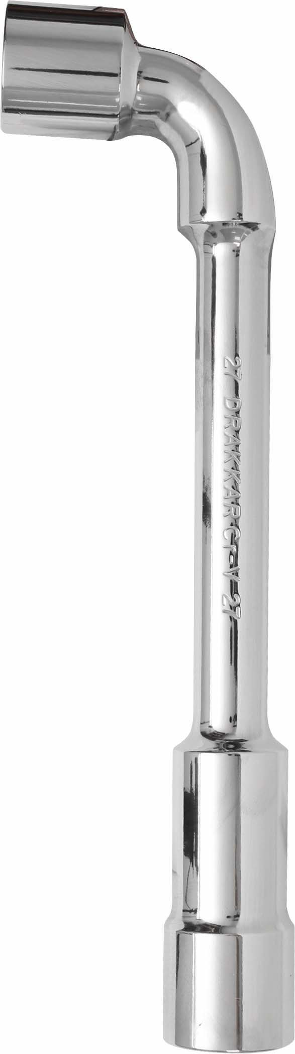 Cle pipe cv 27mm debouchee 6x6p/carte dt DRAKKAR TOOLS - 12245