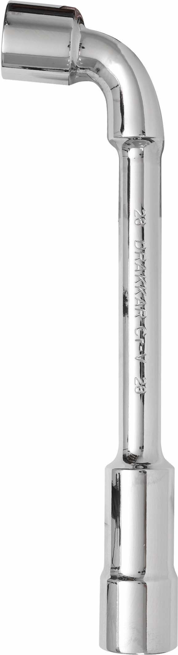 Cle pipe cv 28mm debouchee 6x6p/carte dt DRAKKAR TOOLS - 12247