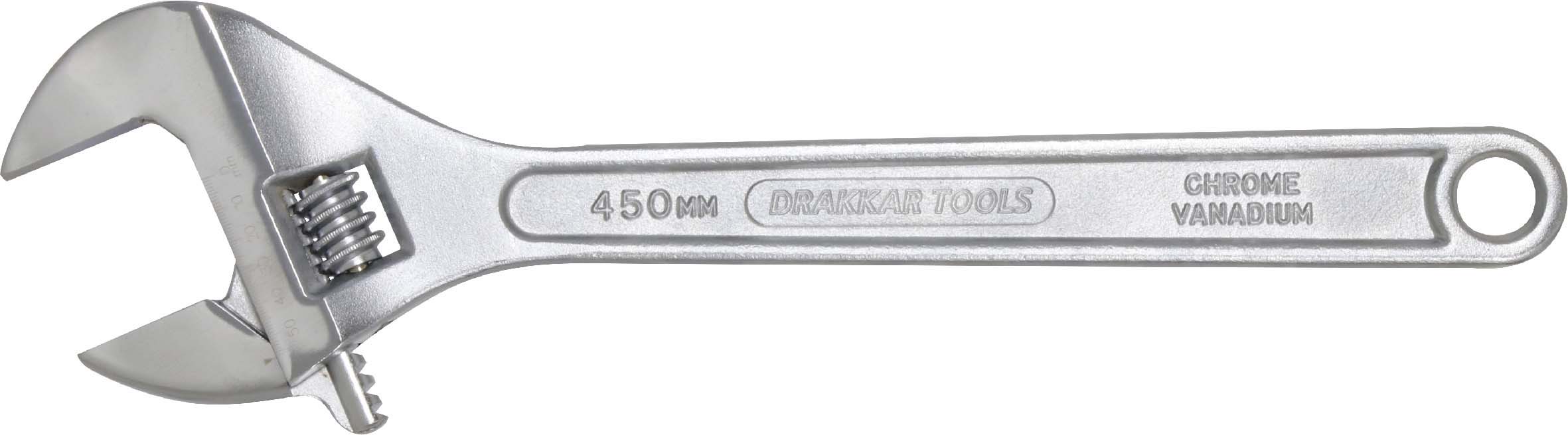 Cle a molette 450mm 18' c.v./carte dt DRAKKAR TOOLS - 12411