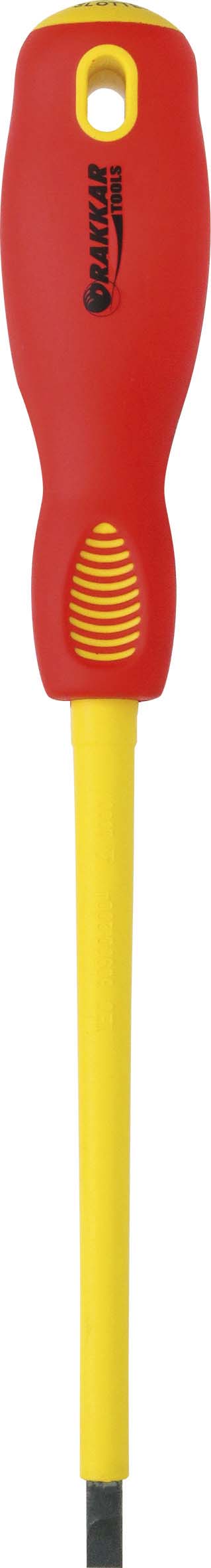 Tournevis electr.isole 1000w 5.5x125/carte DRAKKAR TOOLS - 13286