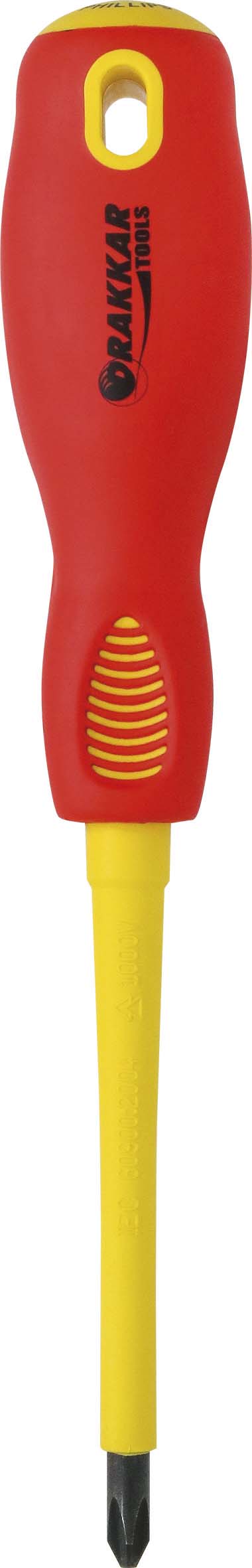 Tournevis phillips isole 1000w #2x100/carte DRAKKAR TOOLS - 13292