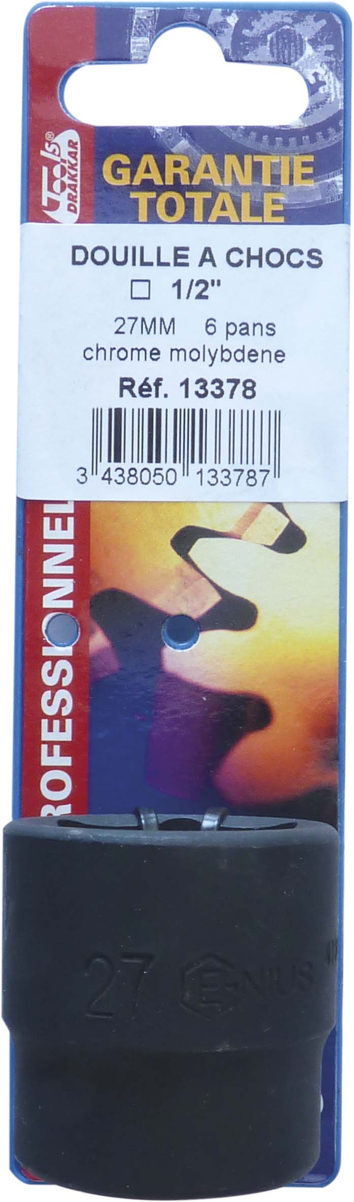 Douille a choc 1/2' de 27mm dt s/carte DRAKKAR TOOLS - 13378