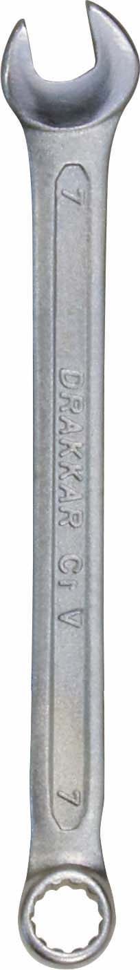 Cle mixte tete polie 7mm/carte dt DRAKKAR TOOLS - 13827