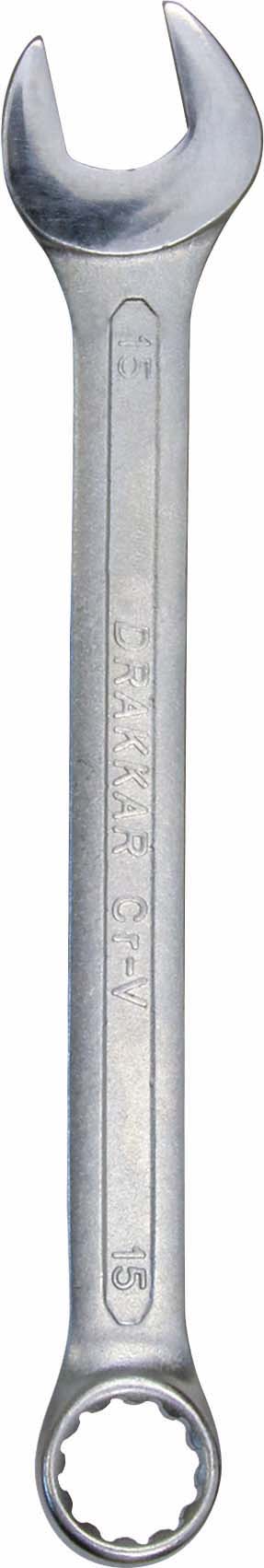 Cle mixte tete polie 15mm/carte dt DRAKKAR TOOLS - 13835