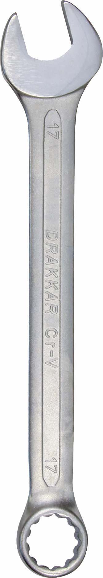 Cle mixte tete polie 17mm/carte dt DRAKKAR TOOLS - 13837
