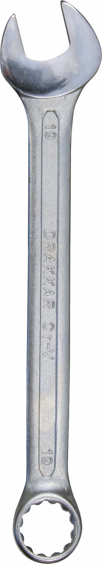 Cle mixte tete polie 19mm/carte dt DRAKKAR TOOLS - 13839