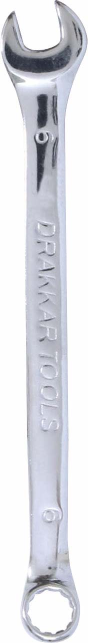 Cle mixte 6mm /carte dt full polish DRAKKAR TOOLS - 13855