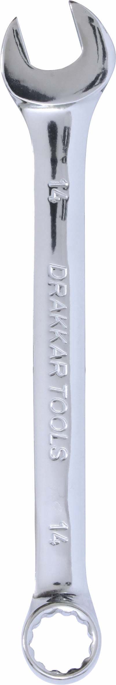 Cle mixte 14mm /carte dt full polish DRAKKAR TOOLS - 13871