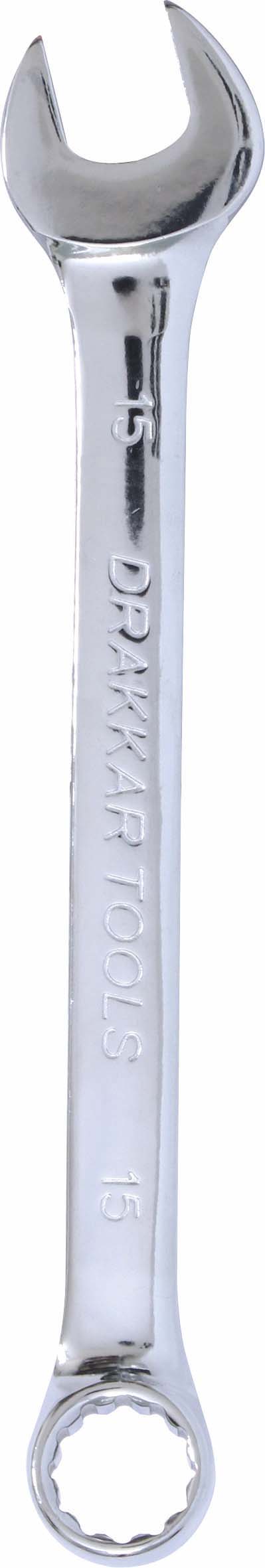 Cle mixte 15mm /carte dt full polish DRAKKAR TOOLS - 13873