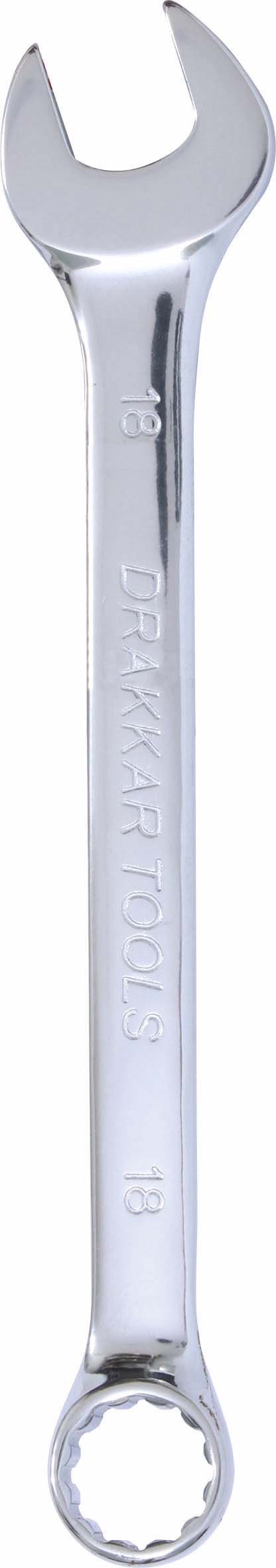 Cle mixte 18mm /carte dt full polish DRAKKAR TOOLS - 13879