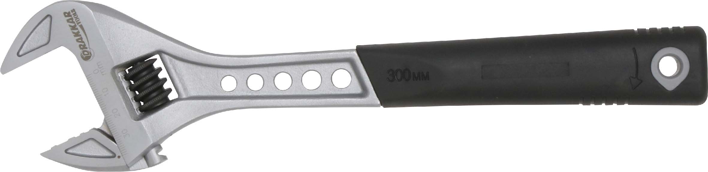 Cle molette 12' 300mm anti derap./carte dt DRAKKAR TOOLS - 15622