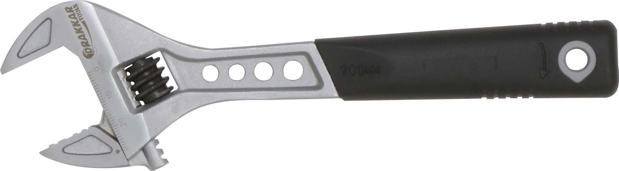 Cle molette 8' manche anti DRAKKAR TOOLS - 15624