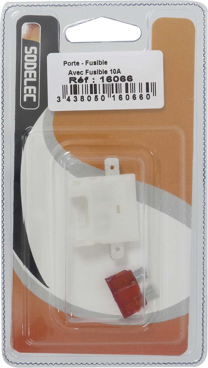 1 porte fusible enfichable +1 fus 10a SODELEC - 16066