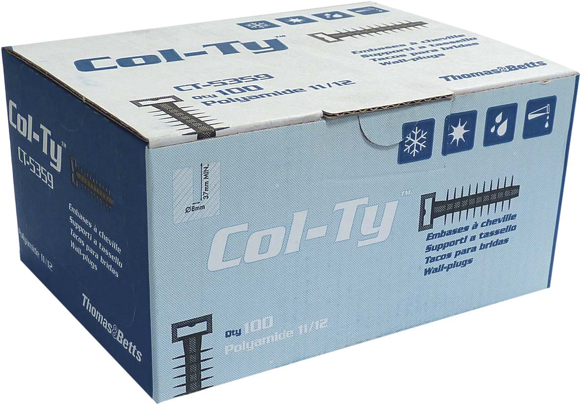 100 CHEVILLES COLLIERS D'INSTALLATION COLTY - 16707
