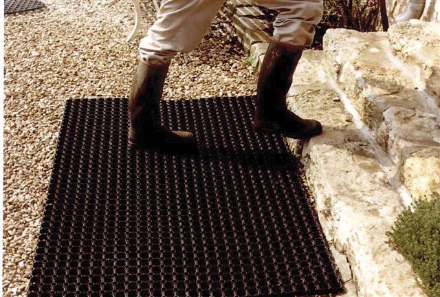 Tapis caillebotis 100% caoutchouc 80x120cm - 17259